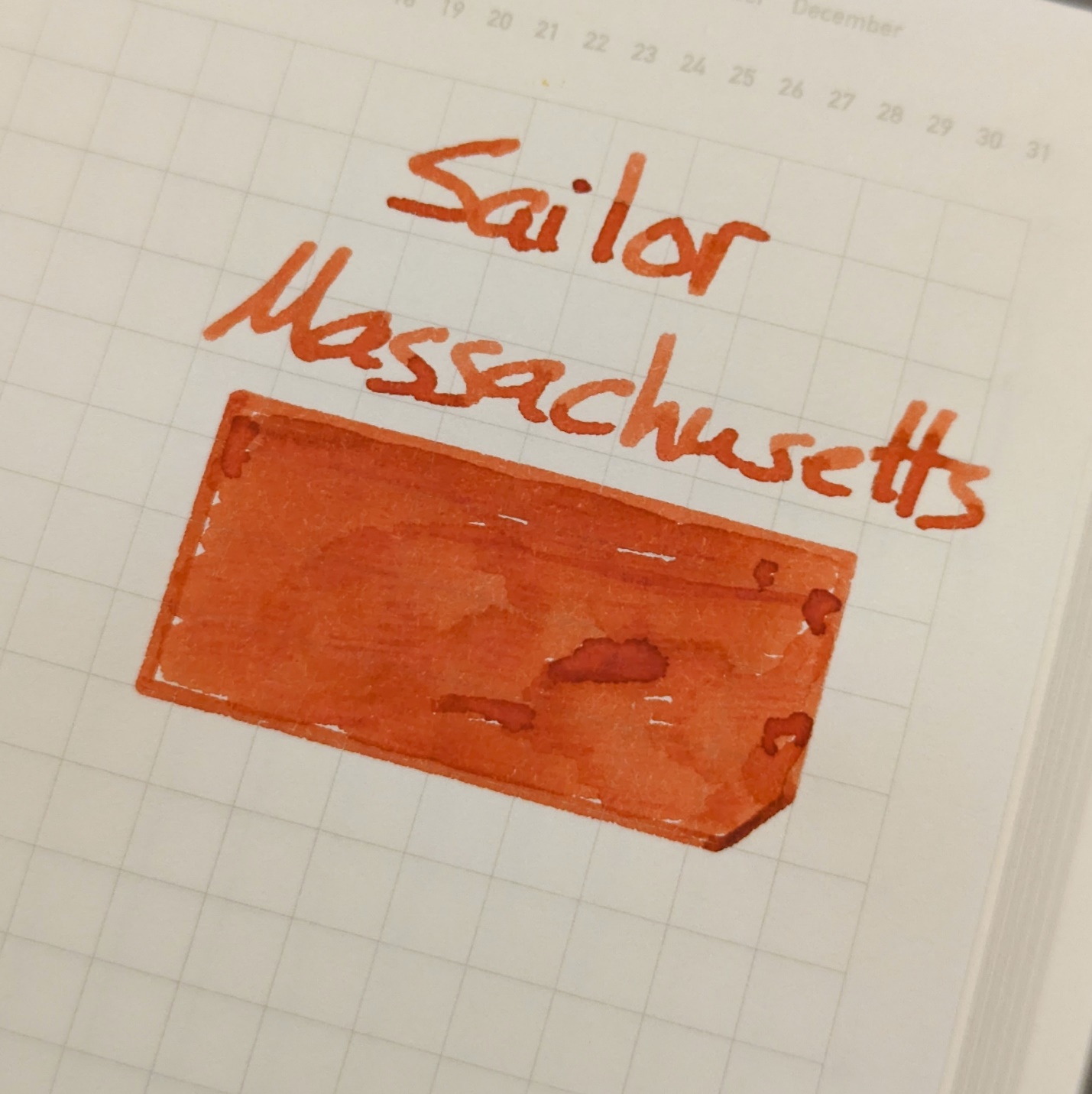 Sailor Massachusetts on Stalogy Editor's Series 1/2 Year notebook.