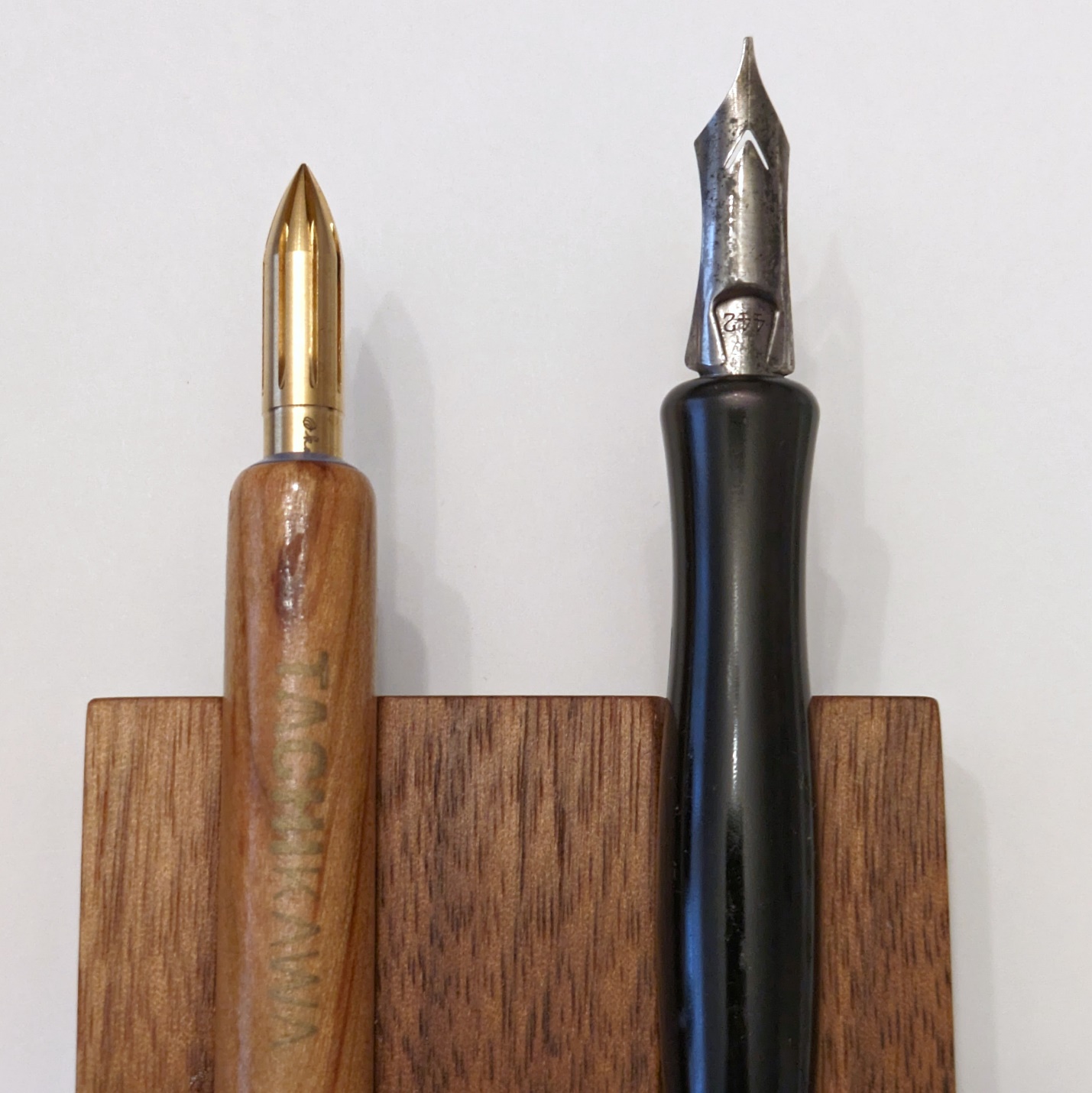 Kakimori brass nib and Esterbrook Jackson stub.