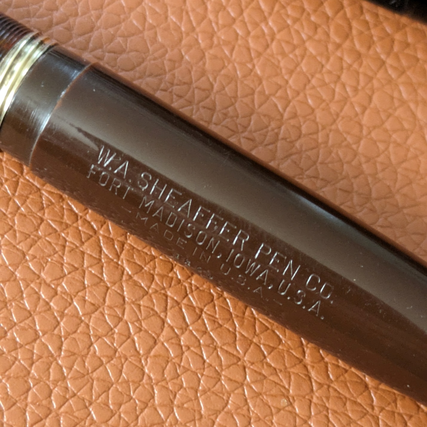 Sheaffer Tuckaway barrel engraving