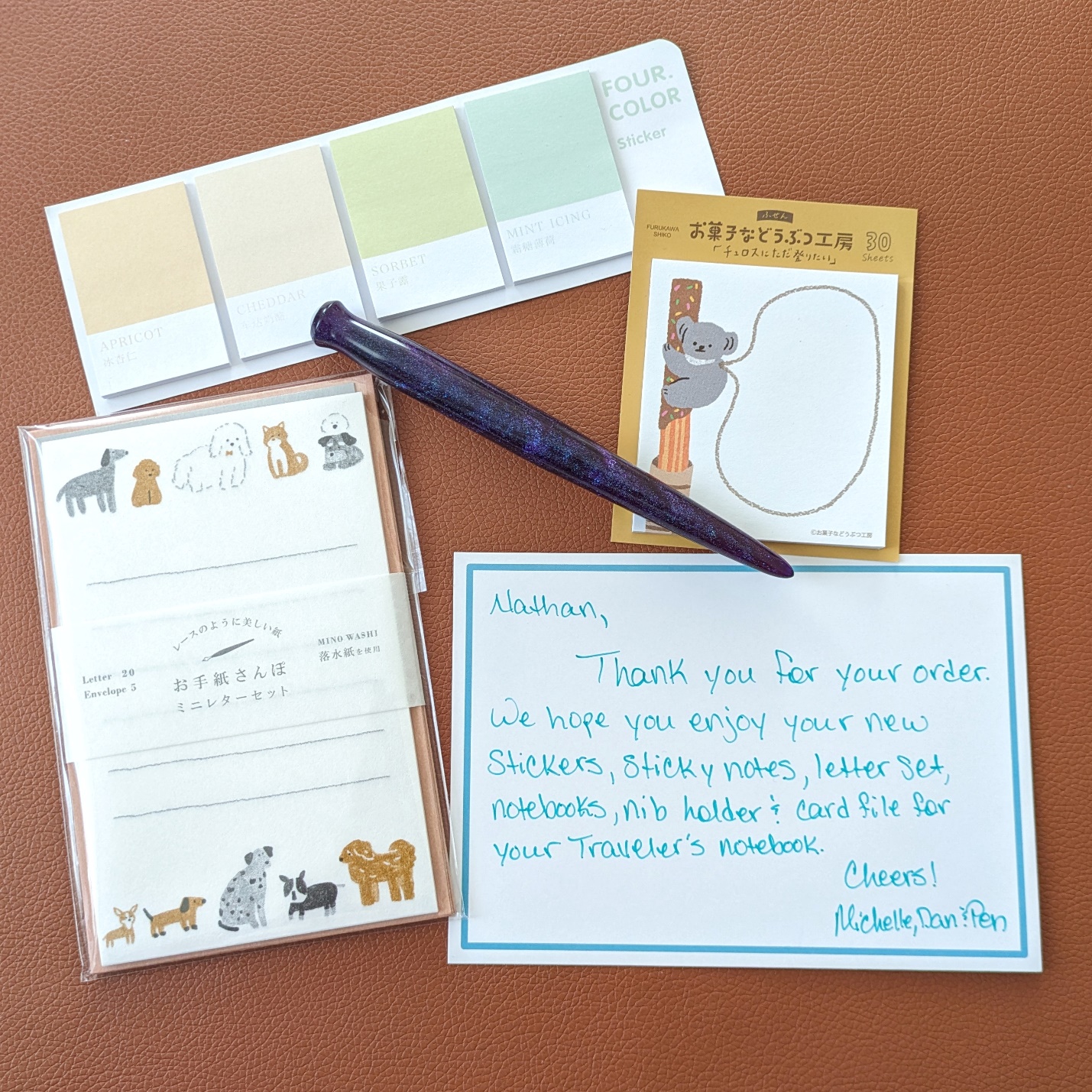 The dog stationery is going to make a perfect gift for someone. 